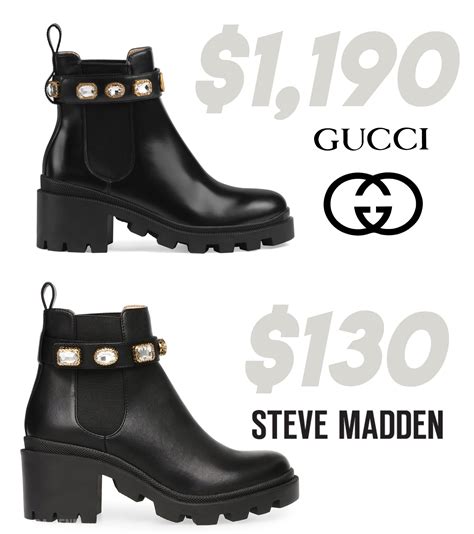 steve madden gucci boots dupe|gucci boots look alikes.